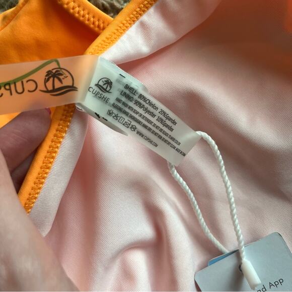 NWT! Cupshe Orange Swim Bikini Bottom Size Large - Picture 3 of 11